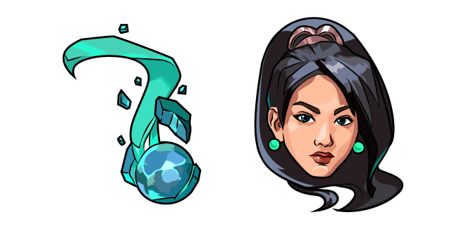 CustomCursor's tweet photo. Sage with her codename Thorne is a supporting character from China and an agent in Valorant the tactical shooter video game. Game cursor with Valorant Sage and green Slow Orb. #CustomCursor #Cursor #fanart #game #Valorant #Sage #SlowOrb #green 
https://t.co/Ggqp5ldT0O https://t.co/1lkAMVeHkc