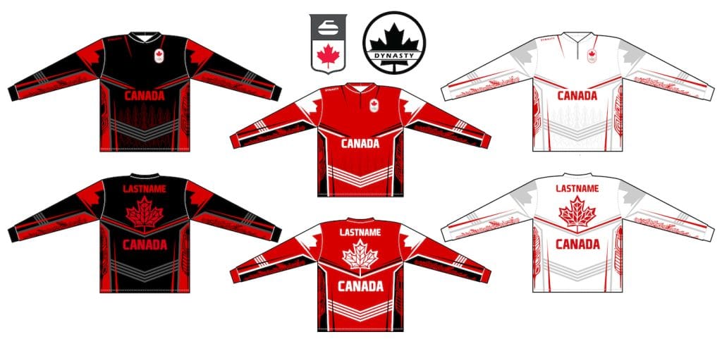 CurlingCanada's tweet photo. We're excited to unveil the uniforms that Team Canada will wear this season! The design was created by @DynastyCurling, an Indigenous-owned company, and features a celebration of the Indigenous spirit of these lands. 

Learn more in our story ➡️ https://t.co/y1TPZkD7OZ https://t.co/FhVtBbIUDw