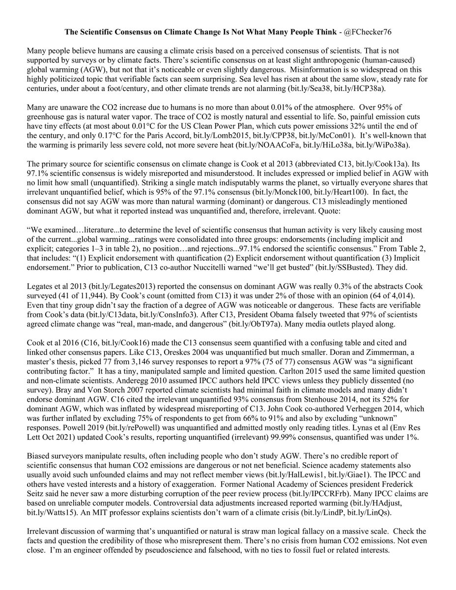 FChecker76's tweet photo. @redwondereroft1 @kropija @ScottAdamsSays Surprising verifiable facts about climate change &amp; the 97% or 99.9% scientific consensus about it.
https://t.co/rFPbo7YMBu
https://t.co/YPJWDwzzpm
https://t.co/zhszGChvBp https://t.co/fc5VSkC6Zw