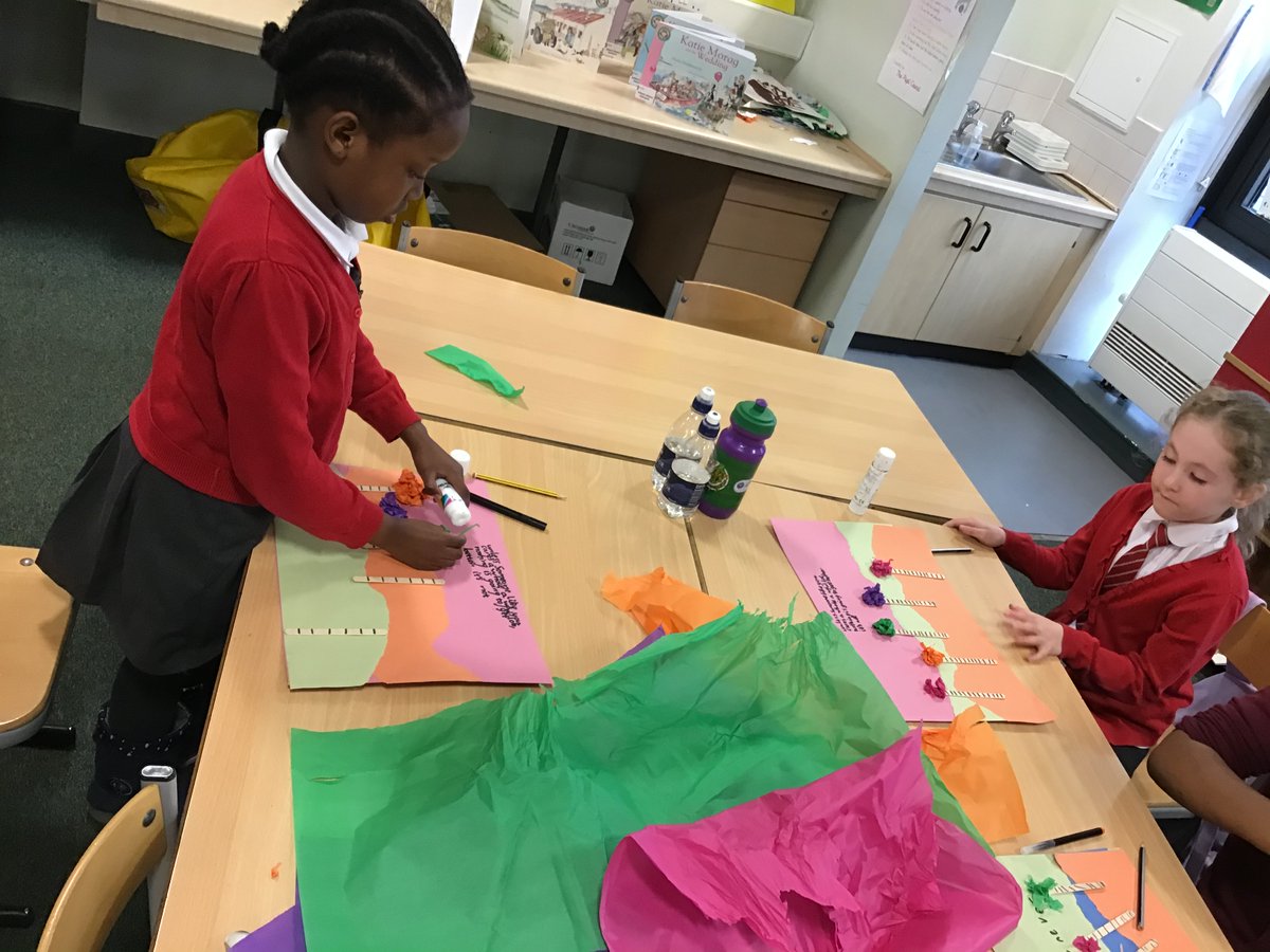 MrsCarson15's tweet photo. We created some Lorax themed Art with an important message from the story. We also used some recycled materials @StTeresasPS https://t.co/QZpsoQdQOU
