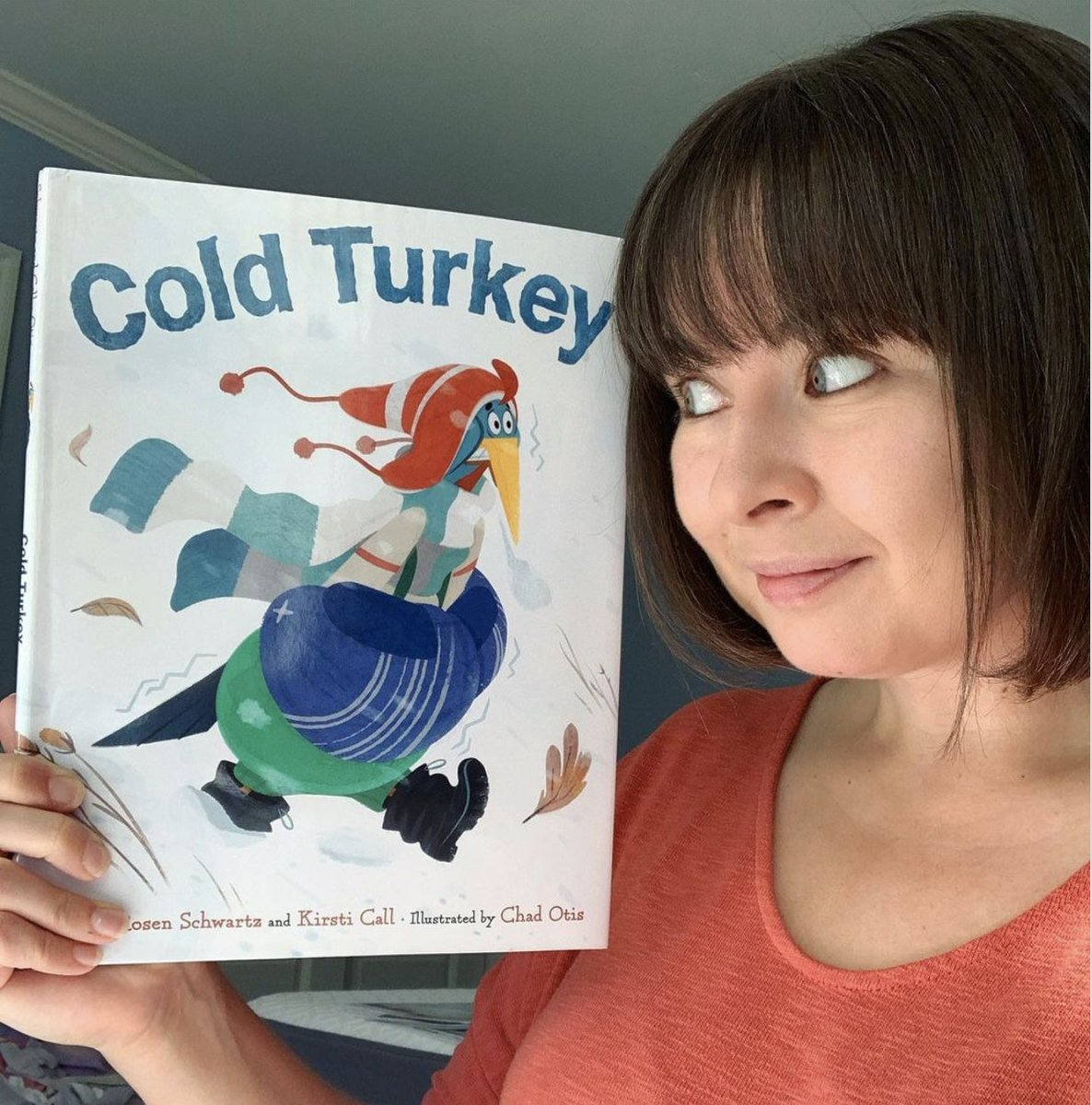 DeirdreEJones's tweet photo. Happy ch-ch-chilly #bookbirthday to @ChadOtisDesign, @kirsticall, @CoreyPBNinja, and #ColdTurkey! This funny Thanksgiving book is on bookstore shelves today!

https://t.co/TnWK36RG1O https://t.co/D6XoZO5b9k
