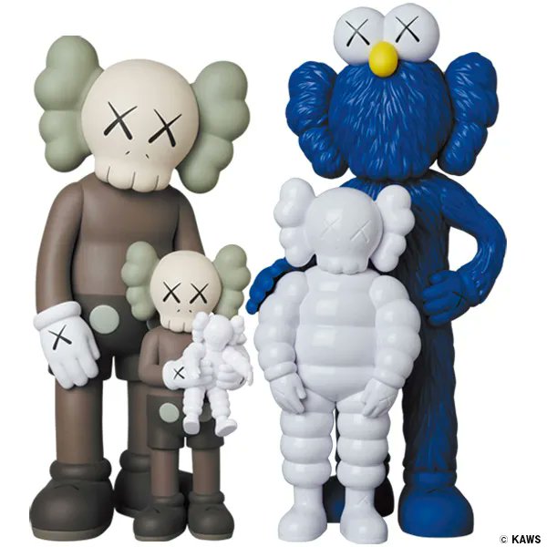 BE@RBRICK KAWS TENSION 1000% BE@RBRICK KAWS TENSION 100% 400%-