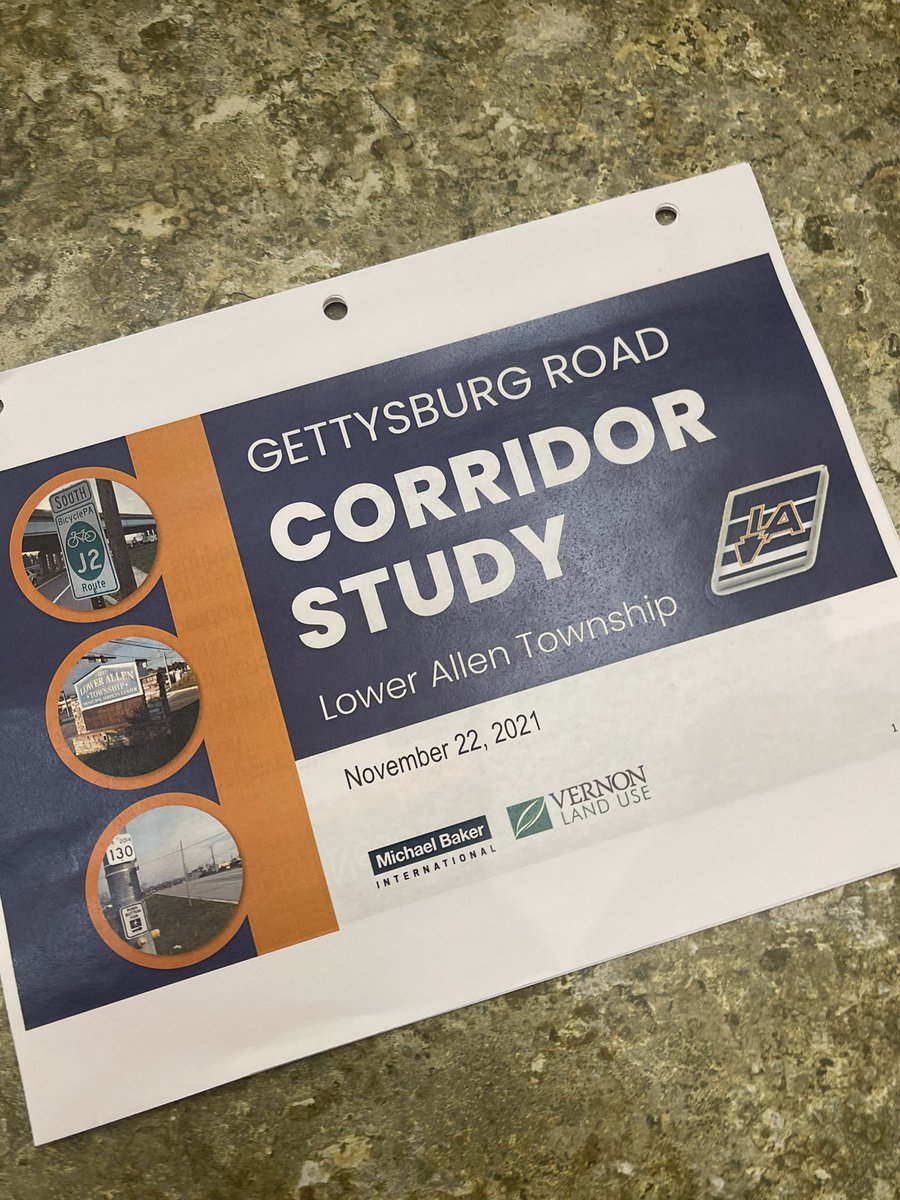 ThomasKutzPA's tweet photo. APPROVED! Last night I was glad to move to approve the Gettysburg Road Corridor Study and for its addition to the #LowerAllen Twp Comprehensive Plan. 

This plan signals our commitment to develop in a way that welcomes redevelopment and improves quality of life for our residents. https://t.co/svTHajSDs6