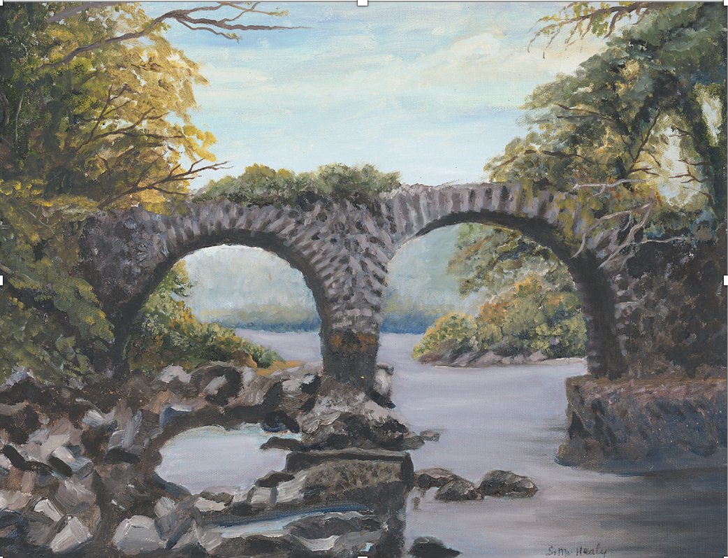 ArtsCuh's tweet photo. Artist: Sr John Mary Healy
Title: Bridge

View many more works of art included in the Cork University Hospital Arts Collection at https://t.co/SwxjJZYQ9g 

#artonline #corkartists #artcollection https://t.co/M24I8BIBB7