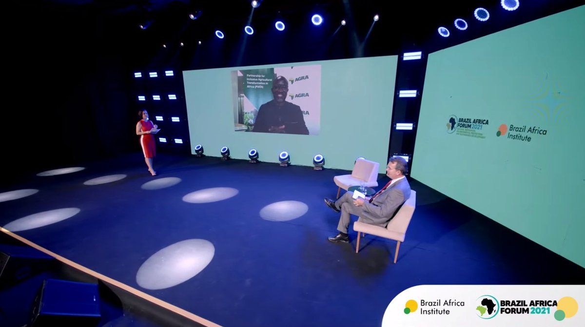 At the Brazil Africa Forum 2021, <a href="/HMDessalegn/">Hailemariam Dessalegn</a> announced the launch of a high-level cooperation project between <a href="/weareibraf/">Brazil Africa Institute / Instituto Brasil África</a> and <a href="/AGRA/">agra</a> for the use of Brazilian expertise and technologies for the development of agriculture across several strategic value chains in Africa. 🌍 🍃