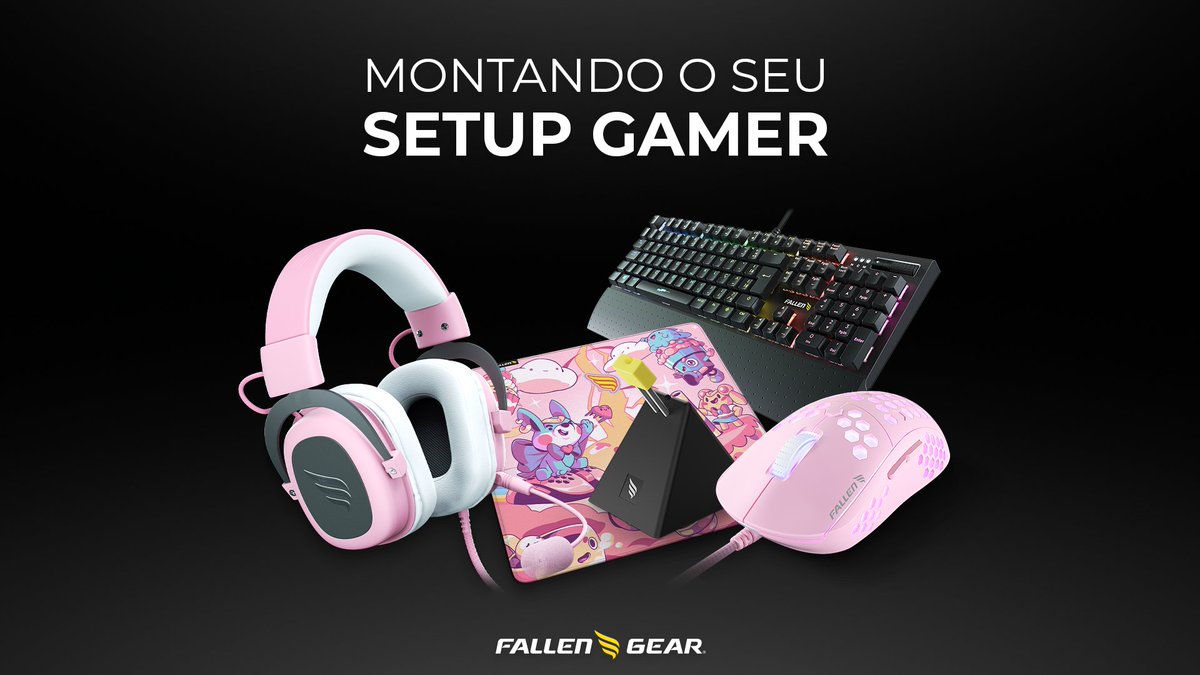 fallengearbr's tweet photo. #Setup #Gamer #FallenGear #Fallen #FallenStore #Headset #Mouse #Mousepad #MouseBungee #Teclado https://t.co/jspFT2tX0p
