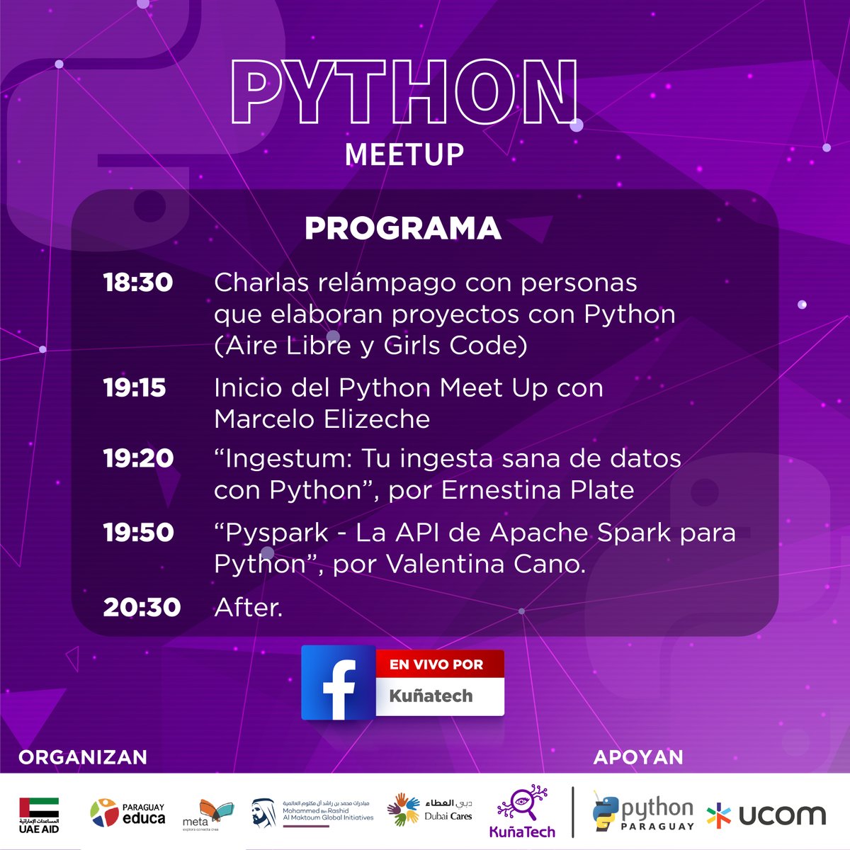 portalmetapy's tweet image. ¡Nos encontramos mañana en el #PythonMeetup!🐍

El evento presencial que convoca a la comunidad de programadores, desarrolladores y amigos, para conversar de manera distendida sobre proyectos que se llevan adelante con Python, con sus protagonistas.🙌
