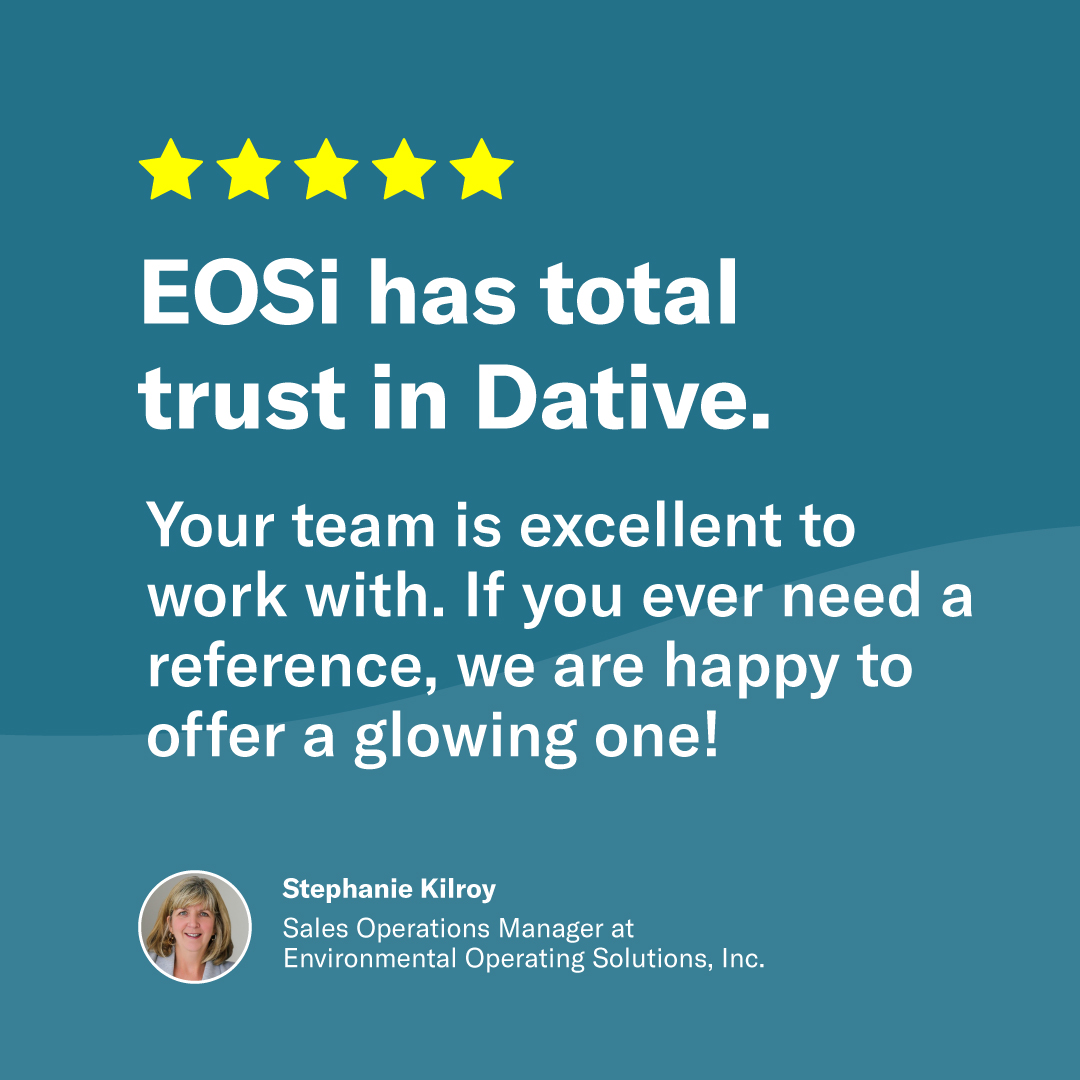 In this season of thanks, we have many things to be grateful for. Especially having wonderful clients like Environmental Operating Solutions. 

To all our clients, friends, and colleagues, we hope your holidays are filled with joy!