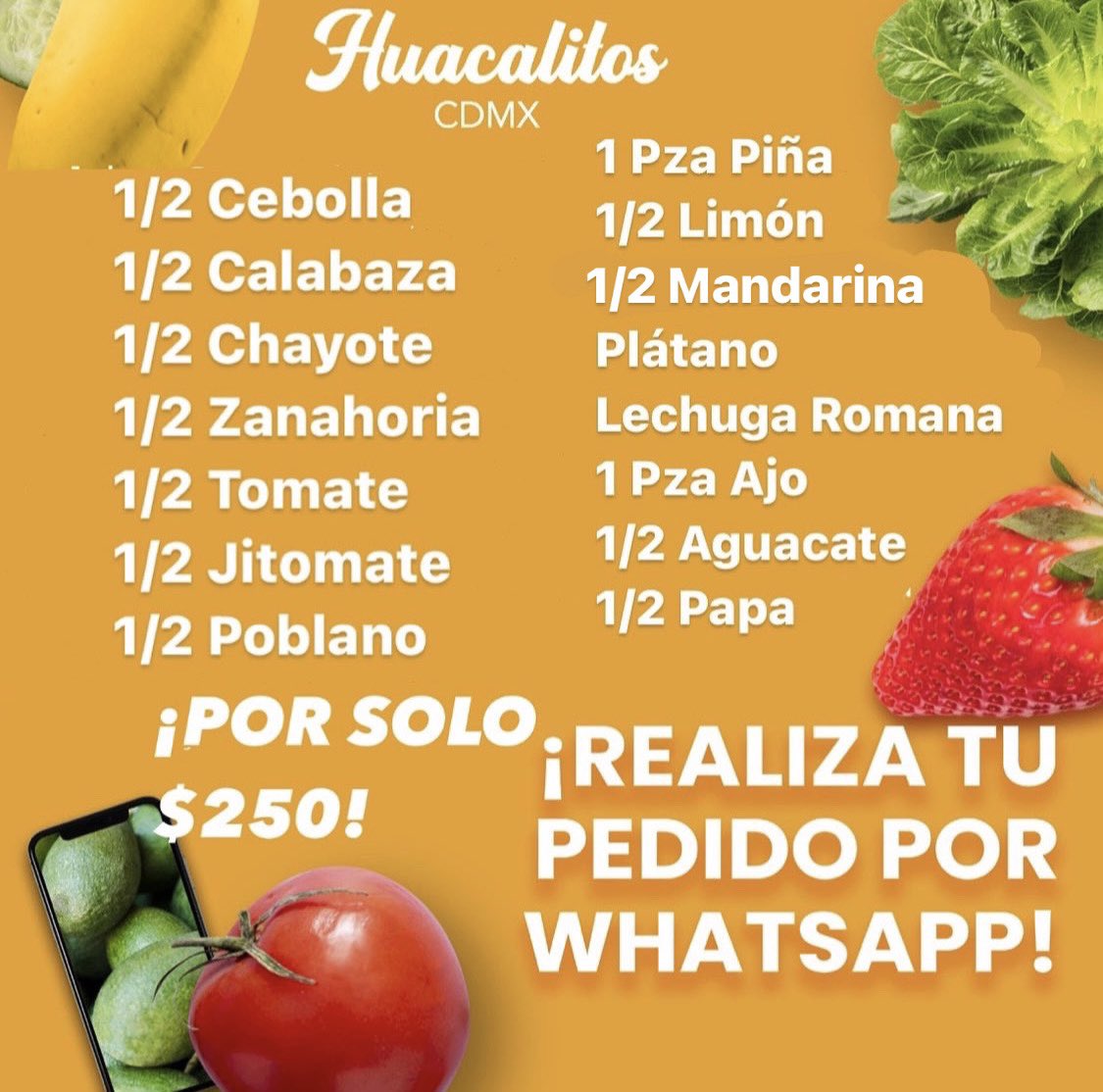 EscapadasM's tweet photo. #huacalitoscdmx Ahorra tiempo y recibe tu abasto fresco a la puerta de tu hogar. ENTREGAS VIERNES Y SÁBADOS desde la #CentralDeAbastos #CDMX #portales #UnidadSanAntonio #Xola #Narvarte #Condesa #ColRoma #Coyoacan #Iztacalco #BenitoJuarez https://t.co/uQCaspi2rT