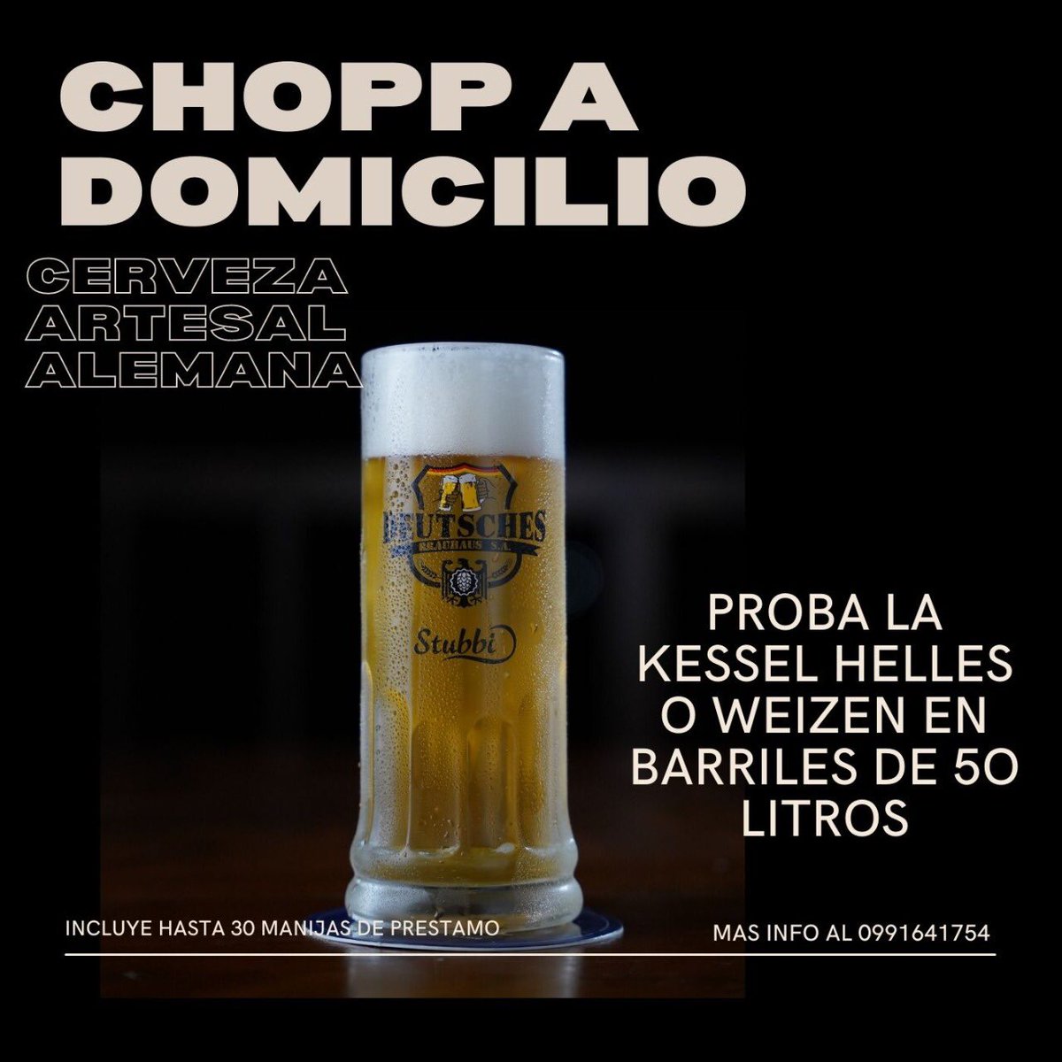 NatiRojasG's tweet photo. Me ayudan con un RT PORFIS 🙏🏽
Servicio de Chopp a domicilio 🍻
No te quedes sin probar la cerveza artesanal alemana más rica 🍺 
Más info al 0991641754
@kesselpy https://t.co/FWpHcMETuN