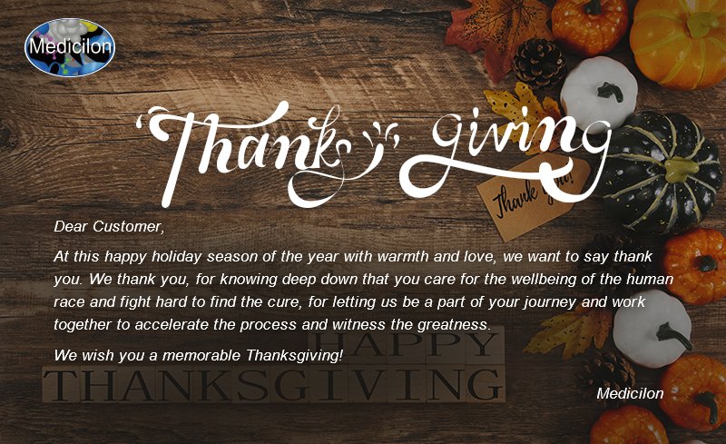 Medicilon's tweet photo. Happy Thanksgiving!!
#medicilon #drugdiscovery #CHEMISTRY #Thanksgiving https://t.co/RXk7CYuC1b