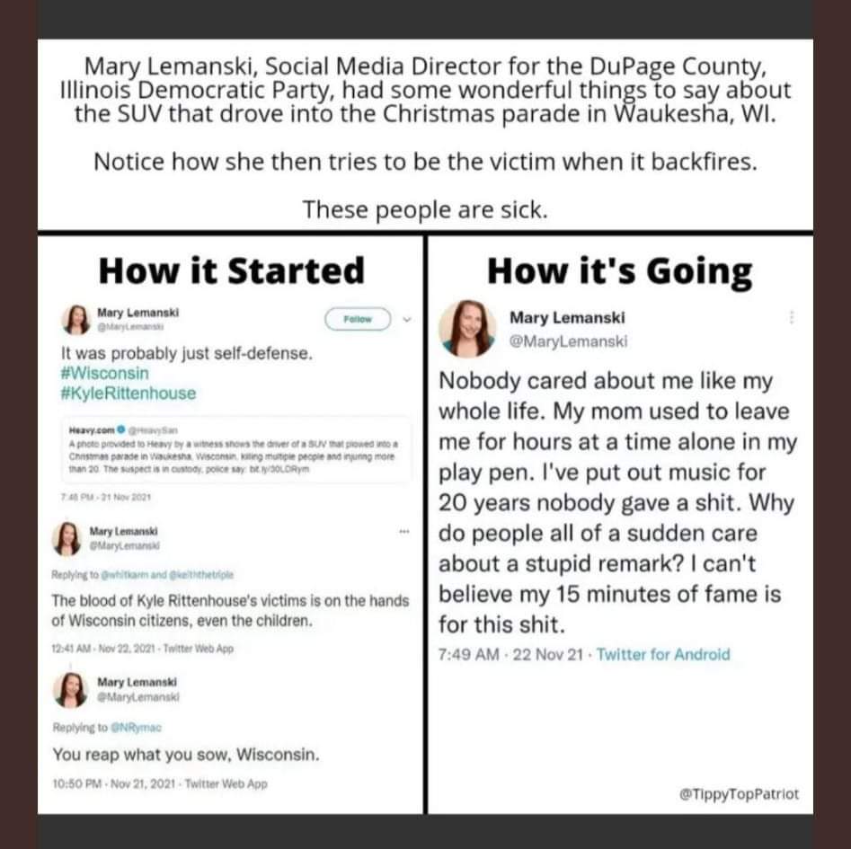 CSMLuisGonzalez's tweet photo. #MaryLemanski is the poster child of SnowFlakism https://t.co/EhCMEbzotk