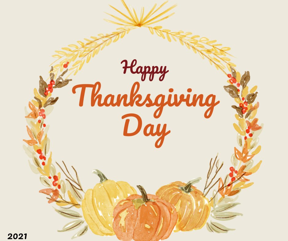 We know the cooking has already begun so we wanted to go ahead and wish everyone a Happy Thanksgiving! May you day be filled with laughter, smiles, and full bellies!