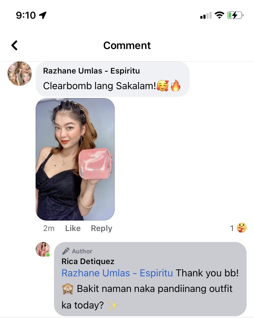 _zhaneey's tweet photo. Naka pang malakasan ako niyan ma'am @ricadetiquez  kasi kakatapos ko lang po mag pictorial with the products 🥰💖 https://t.co/Uj7RXmGfyP