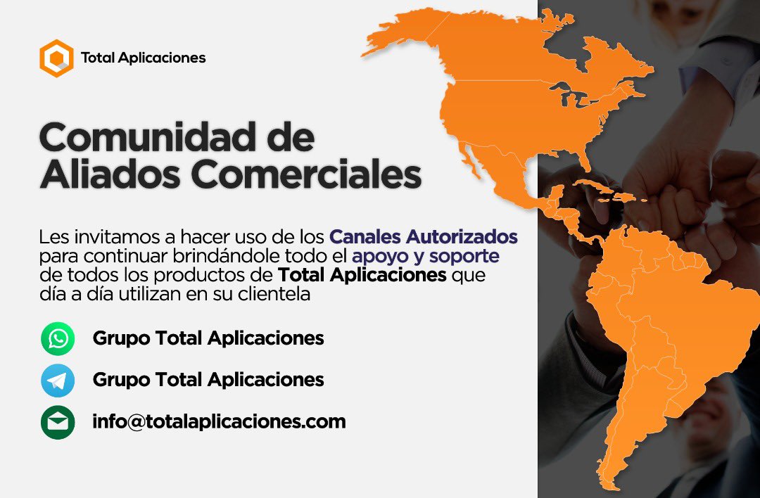 CompuIorg's tweet photo. ATENCION ALIADOS COMERCIALES @TotalAplicacion @saintnet @annualsoft #comunidadsaint les invitamos a utilizar los canales de comunicación establecidos para prestarles un mejor servicio https://t.co/BUH0jJI24N https://t.co/c9sCb8vjVf