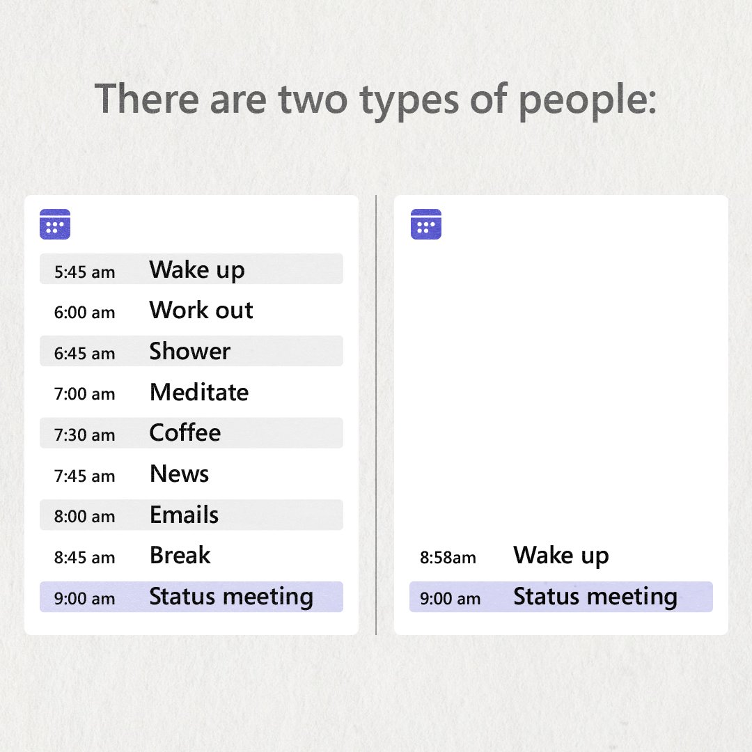 MicrosoftTeams's tweet photo. Which one are you? https://t.co/DkVR76KOKg