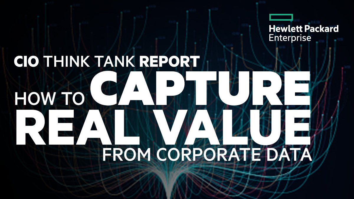 HPE's tweet photo. 30+ IT leaders met with @IDGWorld, @IDC, and @HPE to discuss capturing real value from corporate #data and scaling #analytics. Check out the report! CIO Think Tank Roadmap Report: Data and Analytics at Scale. https://t.co/AIw6ind6YV #CIOThinkTank #dataanalytics https://t.co/3uDz4ElKYI