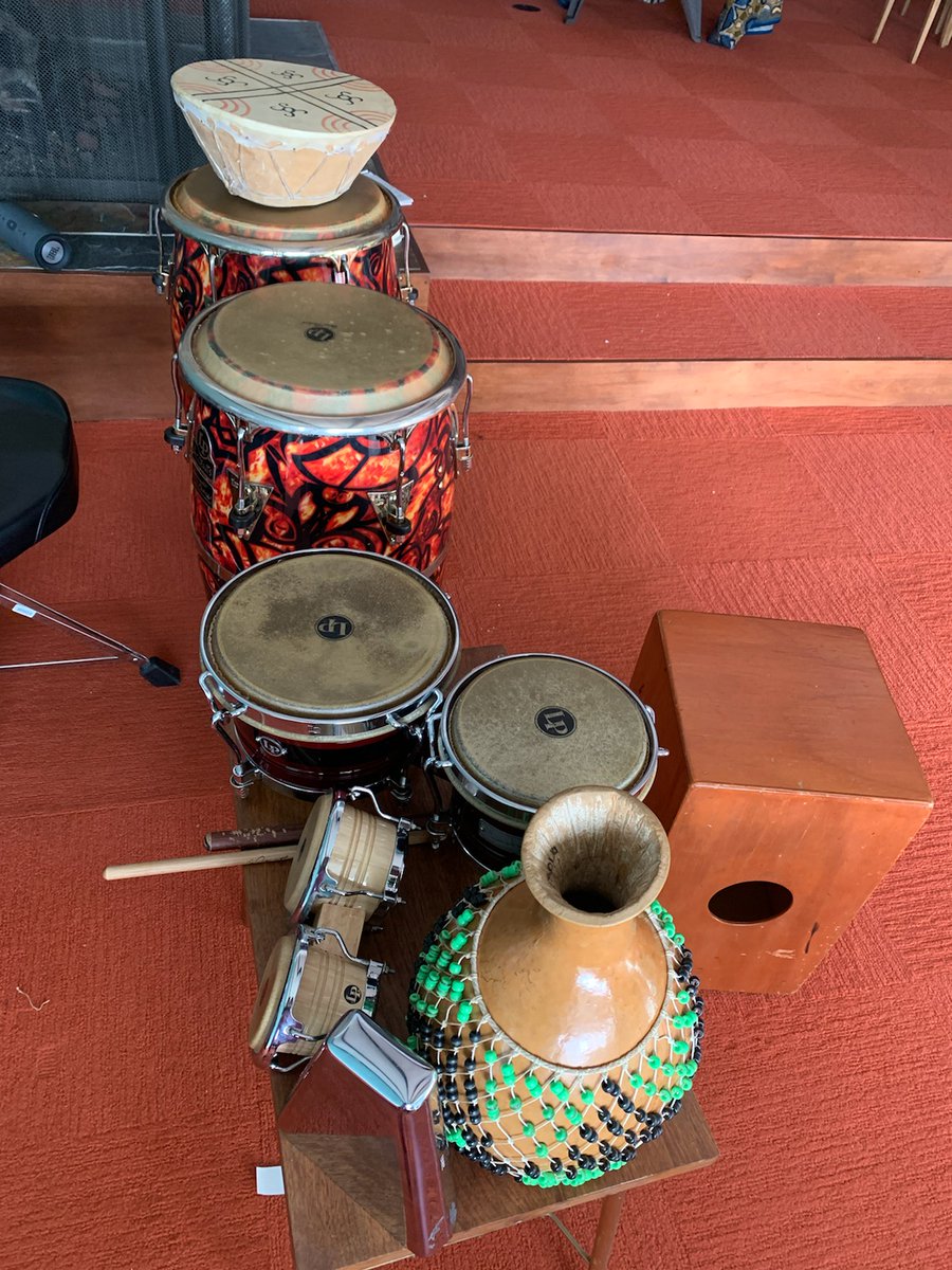 Ss <a href="/Cassell_Park/">Cassell Park Elementary ISD</a> Pre-K conducting a Making Music Study investigation hosted percussionist/Band Leader, Pablo Sanhueza, of <a href="/kclatinjazz/">Kansas City Latin Jazz Orchestra</a> via Zoom. Active in discussion/shared writing as Ss explored the q "what instruments can we play by hitting,tapping,or shaking them?" #isdstrong