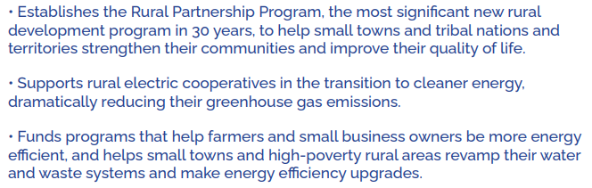 BloggersRUs's tweet photo. $18.3 billion to invest in rural prosperity and help rural communities transition to cleaner energy #BBB #BuildBackBetter #RuralPartnershipProgram https://t.co/07rO9NXOm9 https://t.co/FxBMdHdpCi