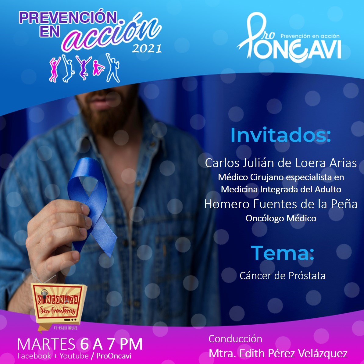 ProOncavi's tweet photo. Estamos en el mes de la #SaludMasculina, en el que se conmemora el Día Nacional de la lucha contra el #cancerdeprostata, tema del cual hablaremos HOY🗓en nuestro programa Prevención en Acción

¡No lo olvides! 6 pm!🕕

📷 by freepik
#ProOncavi #PrevenciónenAcción #cancerdeprostata https://t.co/ltB7zPxqmW