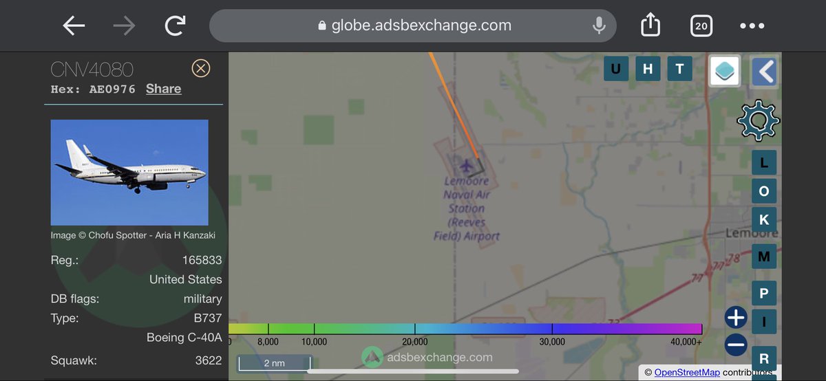 TheSnoopySnoop's tweet photo. Pair of #USNavy #USN #C40 #Clippers departed #Lemoore NAS together heading east over #Arizona 39,000ft & 41,000ft
#CNV4077 #ae04d7 #165829
#CNV4080 #ae0976 #165833
#haveglass #planespotting #AvGeek #milair https://t.co/tmBF6jh1Zg