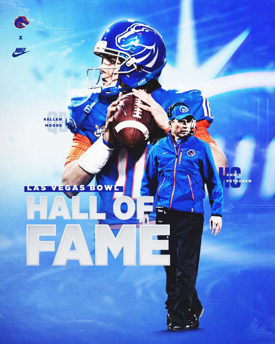 Congratulations to Coach Pete and all-time Bronco great <a href="/KellenMoore_11/">Kellen Moore</a> on being inducted to the Las Vegas Bowl Hall of Fame!

#BleedBlue