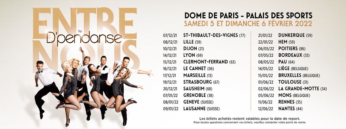 Dpendanse's tweet photo. 💥 We are back !! 💥
Retrouvez-nous sur les routes de France 🇫🇷, Belgique 🇧🇪 et Suisse 🇨🇭 ! On a tellement hâte de vous retrouver !! #Dpendanse https://t.co/8mtMK4d4Vp