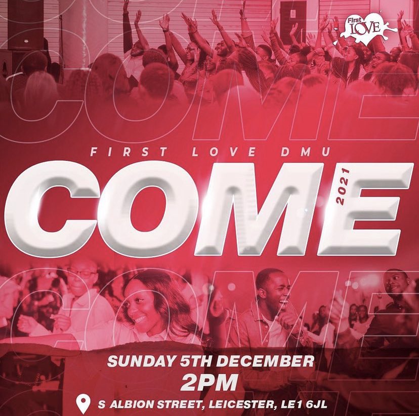 H_bunny1's tweet photo. AN EVENT YOU DON’T WANT TO MISS🥳🥳🥳🥳

DATE: 5th December
TIME: 2pm
LOCATION: S Albion Street, Leicester

Follow : @FirstLoveDMU  for more 🤩🤩

#COME2021 #COMEDMU #THISISHOME #ONLYINFLCHURCH https://t.co/dyJTpK916d