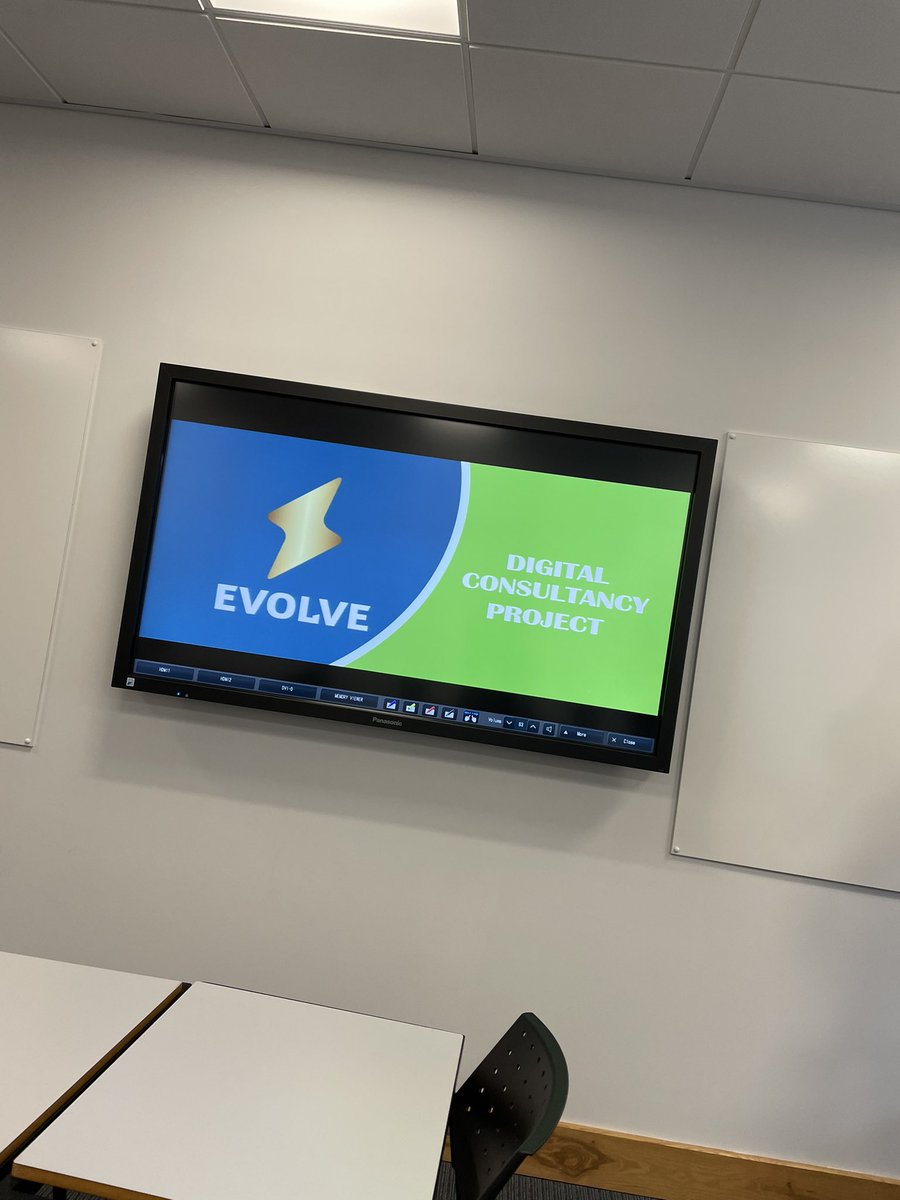 ChloeStewart06's tweet photo. It’s our #Digital Dragons Den tomorrow and Team Evolve is all set and ready to tell the panel all about our digital consultancy ideas for Bakesters! #ITTM #DigitalFrontier @PeterBolan @UlsterBizSchool https://t.co/cUCMaMQUsR