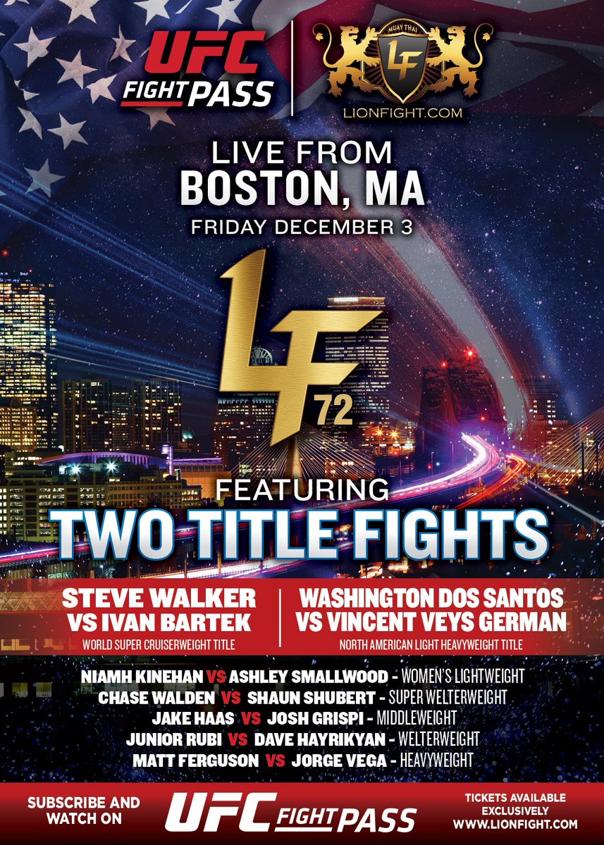 LionFight's tweet photo. #LF72 is right around the corner! Don’t miss the 💥 action, only on UFC Fight Pass

🎟 ➡️ https://t.co/IoxxnYveka

.
.
.

#LF72 #lionfight #ufcfightpass https://t.co/8Jgh6uKNRq