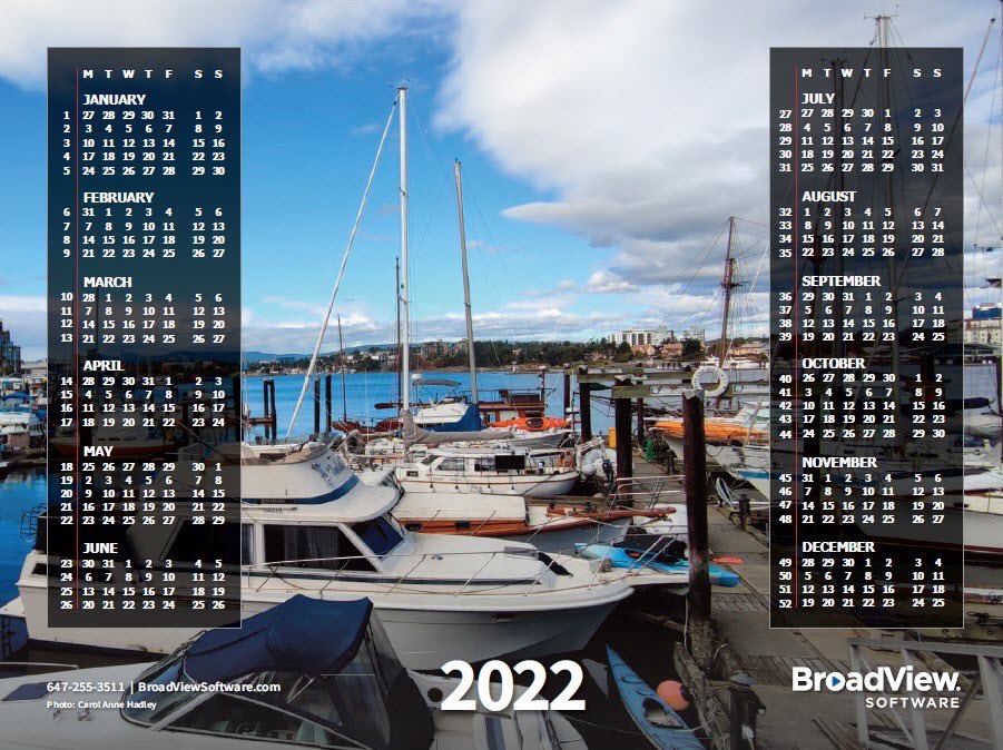 JerryKatz's tweet photo. Crafted with photos from staff adventures the past year the BroadView Software broadcast calendars for 2022 are now available. Get your free download at https://t.co/bMu7OwP5iX #BroadcastCalendar2022 https://t.co/aLxe7yKGTF