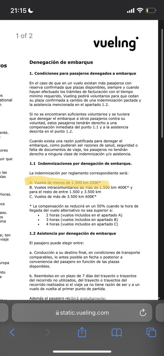 DanielGtz14's tweet photo. @consumidores Impresentable lo de @vueling Un mes con reclamaciones pendientes por overbooking forzoso y pérdida de equipaje, y solo se digna a enviar links de pago que no ejecutan. Debiendo pagar en 7 días,  no cumplen y no responden. Por favor, responsabilidad por su servicio! https://t.co/SJx68lZti5
