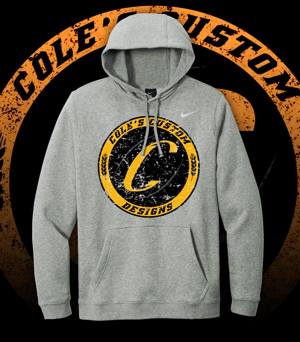 FraserC_'s tweet photo. If interested in a #ColesCustomDesigns Nike Hoodie please dm or text me. Willing to ship if necessary + additional cost. For all Brandon/Westman orders local pickup/drop off can be done between December 23 - Jan 2. https://t.co/IQA7taaDYF