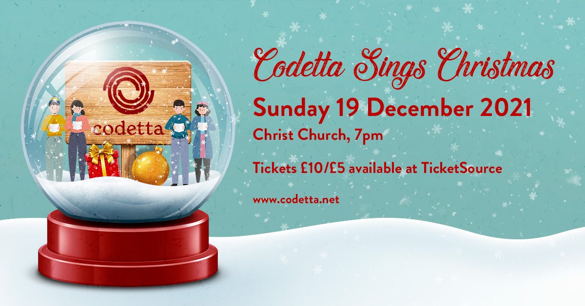 CodettaDerry's tweet photo. 🌟🎄🌟 Exciting News! 🌟🎄🌟

Codetta, Codetta Youth, and Codetta Juniors welcome you to Christ Church for our favourite event of the year: Codetta Sings Christmas! 

Tickets are limited, so get yours without delay: 

https://t.co/aEQMbo5dLG

We can’t wait to see you there!🎶🎄 https://t.co/QLhZUFMBa6