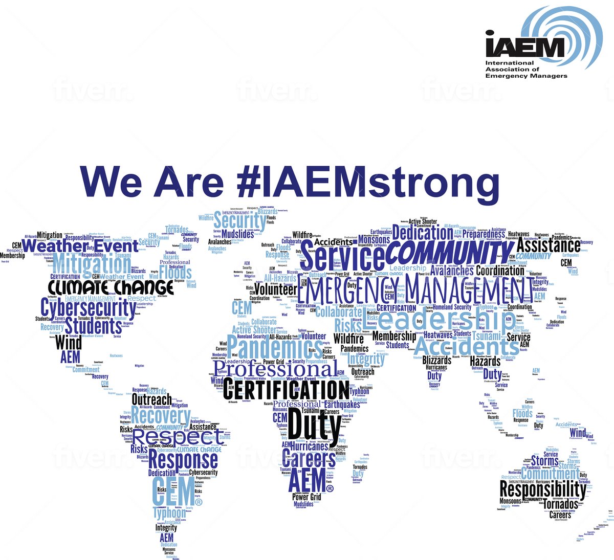 iaem's tweet photo. Check out the #IAEMstrong t-shirt available on the IAEM website. This custom design is available in 3 different t-shirt colors. You can purchase one here: https://t.co/rj2sAqSpYy. #IAEM https://t.co/h9P3Pk4rUj