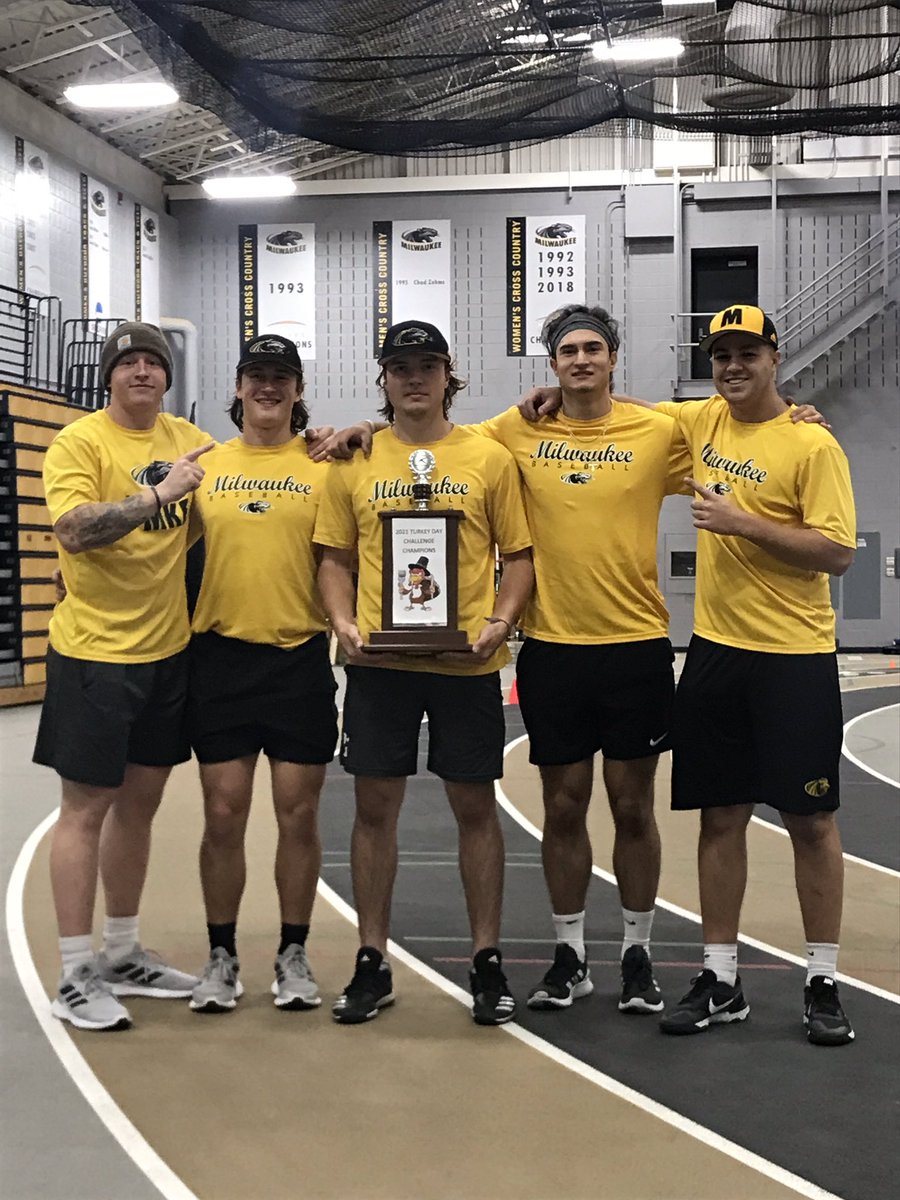 Milwaukee Baseball (@mke_baseball) on Twitter photo Shoutout to Team Jimenez (Quinton Morris, <a href="/mr_picklesss22/">Chris VandenHeuvel</a>, <a href="/thomasotto07/">Thomas Otto</a>, Andrew Jimenez, <a href="/Mark_Connelly4/">Mark Connelly</a>) CHAMPIONS of the 2021 Turkey Day Challenge trophy!
Not pictured: <a href="/jnovak34/">Jake Novak</a> <a href="/MitchellBuban/">Mitch Buban</a> <a href="/Luke_Seidel/">Luke Seidel</a> <a href="/jacobdankaiser/">Jacob Kaiser</a> <a href="/Nate_deyoung/">Nate DeYoung</a>
Individual Champion - Tommy Benson Shoutout to Team Jimenez (Quinton Morris, <a href="/mr_picklesss22/">Chris VandenHeuvel</a>, <a href="/thomasotto07/">Thomas Otto</a>, Andrew Jimenez, <a href="/Mark_Connelly4/">Mark Connelly</a>) CHAMPIONS of the 2021 Turkey Day Challenge trophy!
Not pictured: <a href="/jnovak34/">Jake Novak</a> <a href="/MitchellBuban/">Mitch Buban</a> <a href="/Luke_Seidel/">Luke Seidel</a> <a href="/jacobdankaiser/">Jacob Kaiser</a> <a href="/Nate_deyoung/">Nate DeYoung</a>
Individual Champion - Tommy Benson