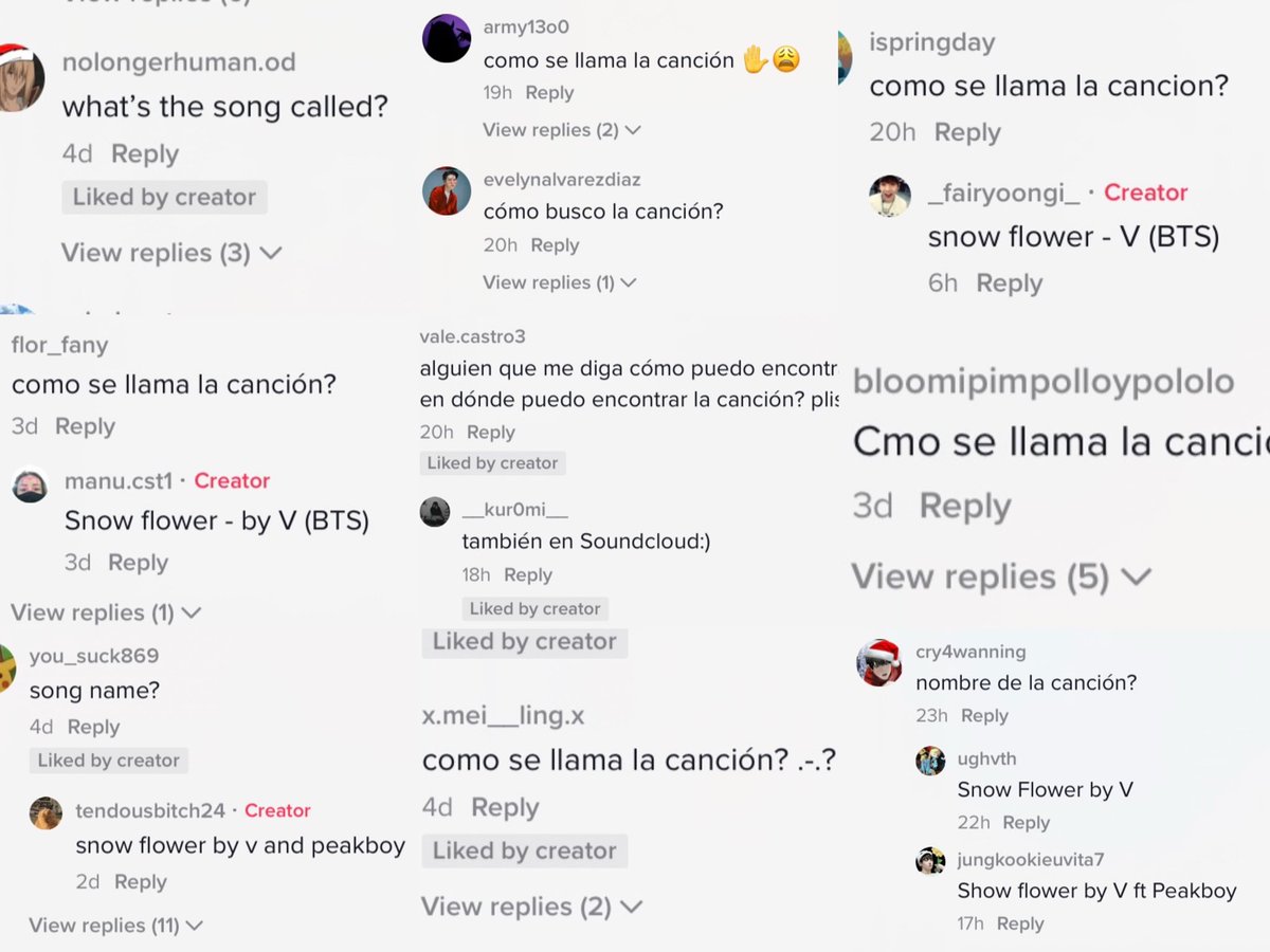 kthtrads's tweet photo. ‘Snow Flower’ ha estado atrayendo la atención de mucha gente en Tiktok últimamente. 

Por favor, utilicen la canción y cuando les aparezca algún video utilizándola, interaccionen y copien el link del mismo para que pueda llegar a más personas. 💜 https://t.co/xqIr7NDpOV