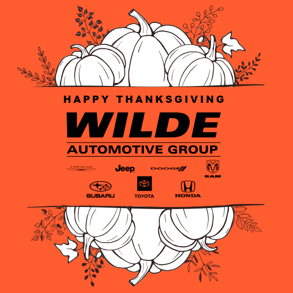 Sending you warmest wishes from our family to yours for a loving and happy Thanksgiving. May your holiday be a wonderful reminder of the best and most important things in life.

#HappyThanksgiving #WildeHonda