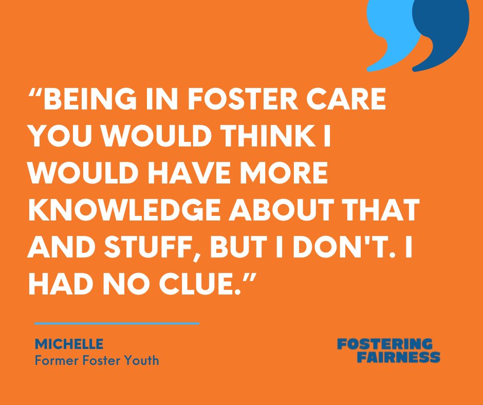 The #fostercaresystem can be confusing and unfair to those it aims to help.

fosteringfairness.org/youth-stories/…

#FosteringFairness #infosteryouthwords #hearfosteryouth #fostercare #fixfostercare #foster #fosterkids