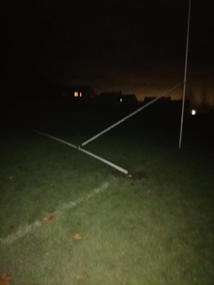 danny_horne's tweet photo. I have no words to describe this that has happened to our @silsden_storm pitch tonight. https://t.co/k5isJIrdQO