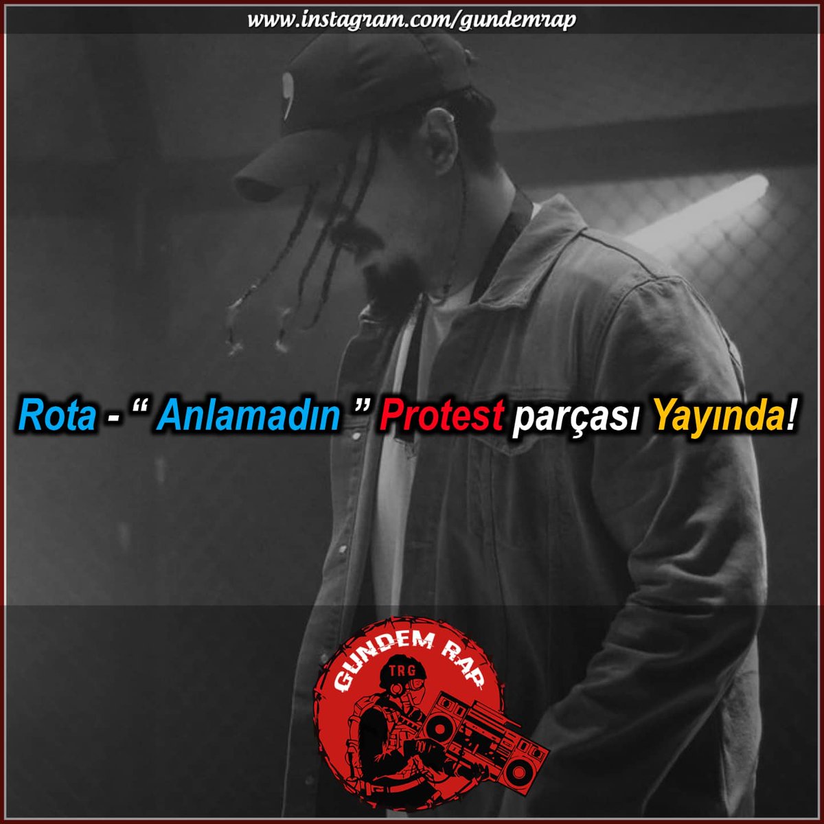 gundemrap's tweet photo. Rota, uzun süredir koruduğu sessizliğini az önce yayımladığı ‘Anlamadın’ adındaki protest parçayla bozdu. Nasıl buldunuz?
#FreeRota #Anlamadın #sokağa https://t.co/08qmIww8cP