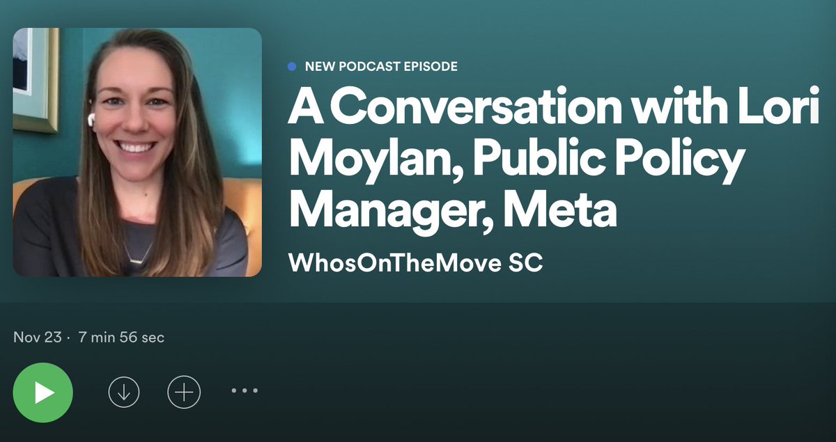 MidlandsBizSC's tweet image. Lori Moylan, Public Policy Manager at Meta about what was announced at Facebook and why it matters to individuals and businesses - #whosonthemove - @facebookapp

spoti.fi/3oTARIH