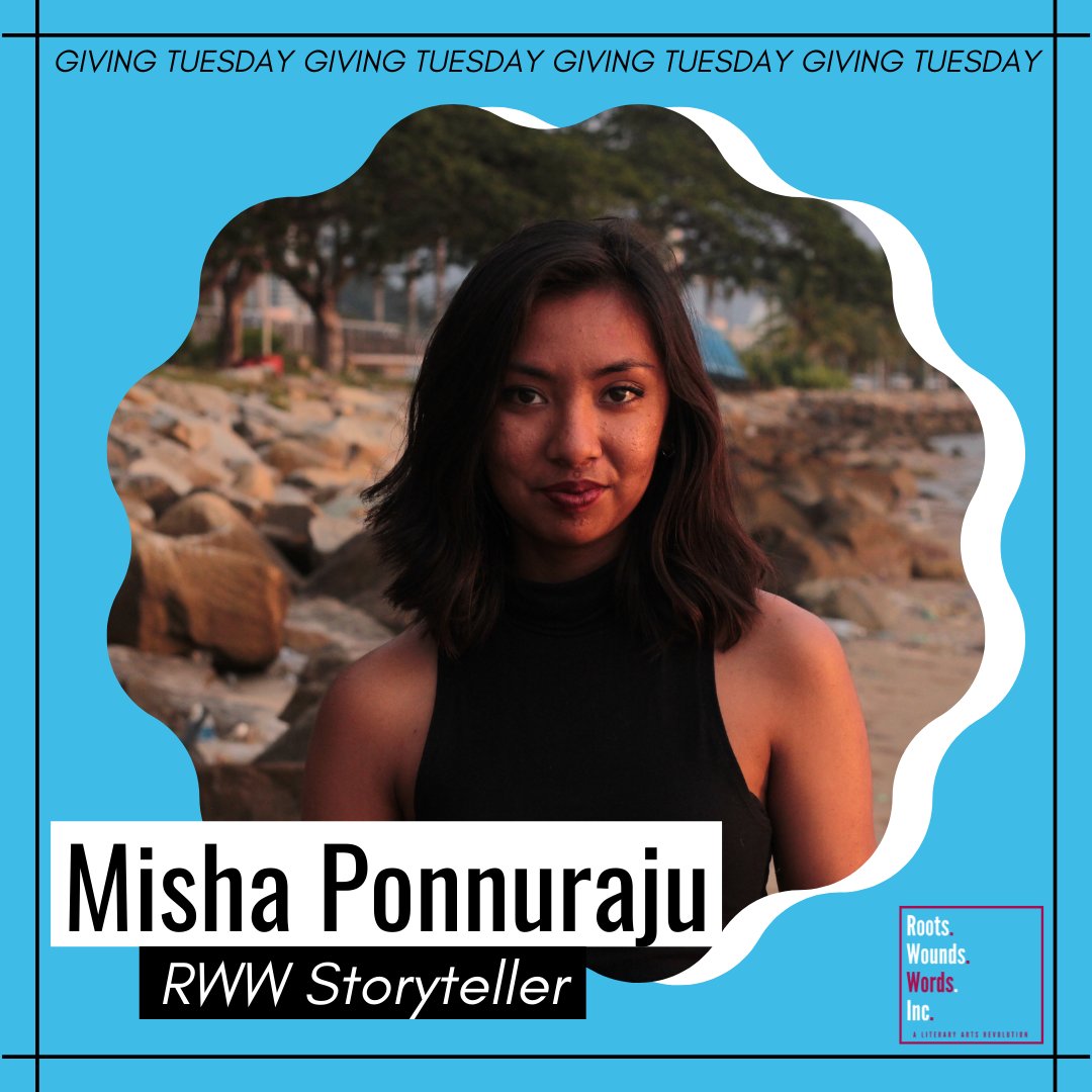 rootswoundsword's tweet photo. RWW alum Misha lets us know what she loves about our programming! 💜#GivingTuesday #SupportRootsWoundsWords

Donate here 👉🏾 https://t.co/vn80YNzMg5

#supportpoc #bipocwriters #writersofcolor #queerwriters #fubu #community https://t.co/Tx6LXYWB9m