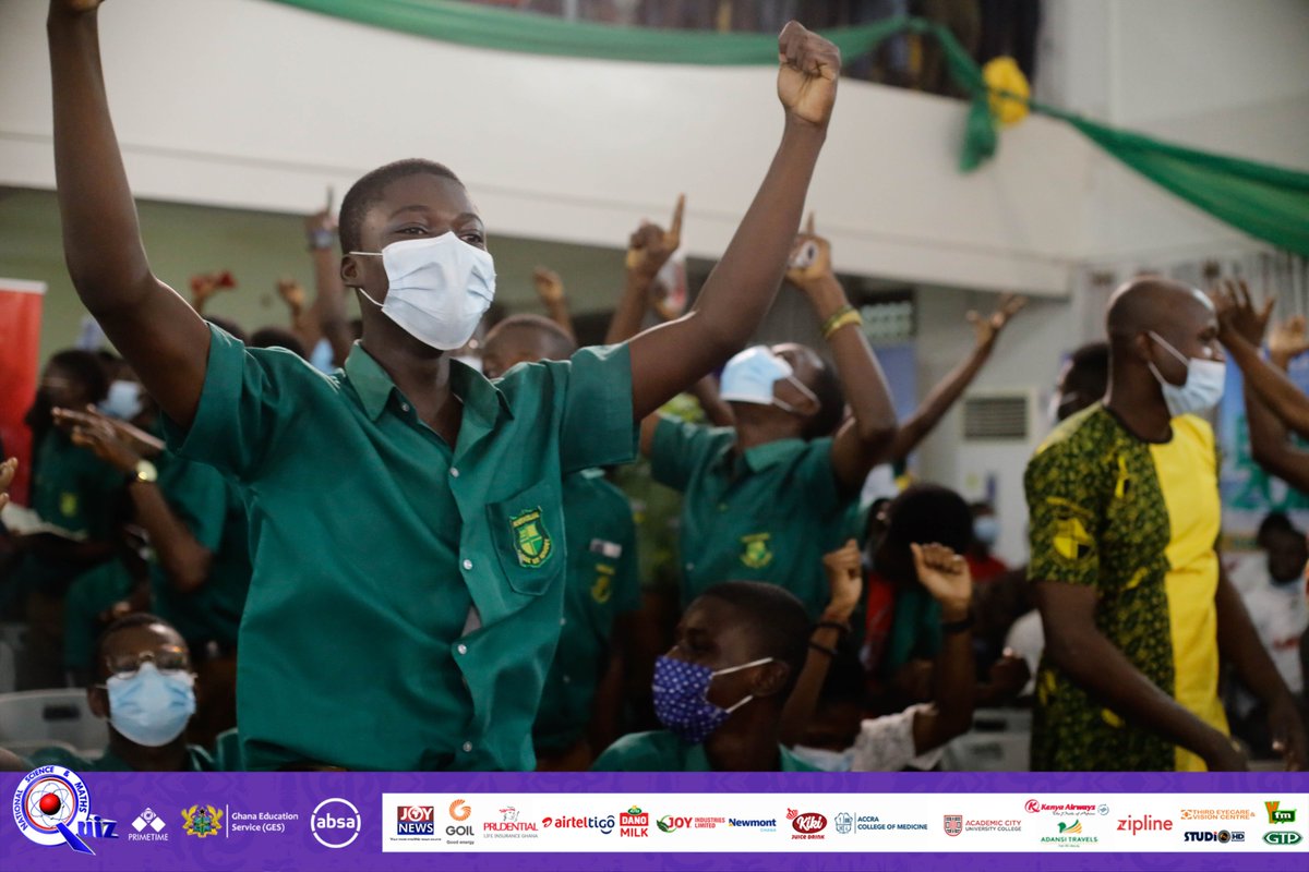NSMQGhana's tweet photo. Yɛyɛ dɔɔɔɔɔm!

@PrempehCollege grabs the last spot for #NSMQ2021 finals. 

#NSMQ2021 #SemiFinals #NSMQinKumasi https://t.co/Oy6ifT8gay