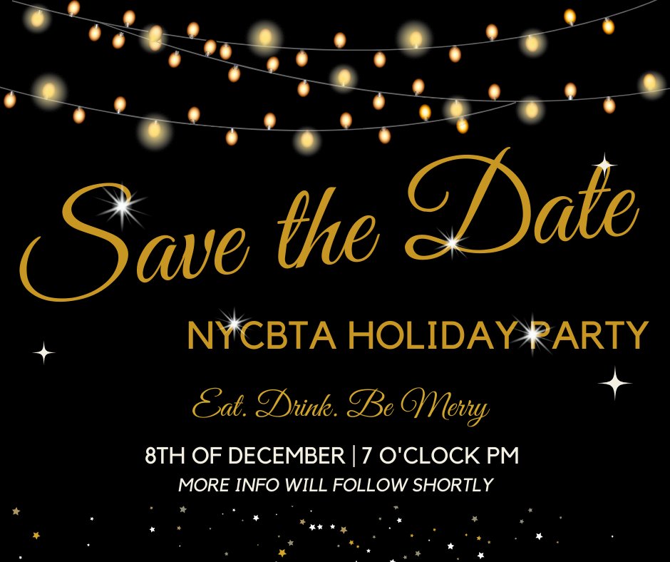 Clear your calendars, because now you know!  #nycbta #networkingevent #holidayparty #businesstravel #travelindustry #gbtaglobal