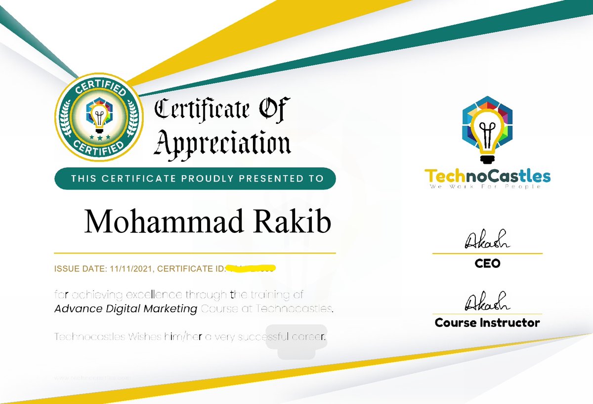 mohammadrakibdm's tweet photo. Finally, Successfully Completed our Advance Digital Marketing course. Thank you so much Akash Ghosh Brother for your cooperation and support, Also thanks to Technocastles for organizing such a very good course for us.
#Advancedigitalmarketing #digitalmarketingtips #Marketing https://t.co/VmEhSJ945H
