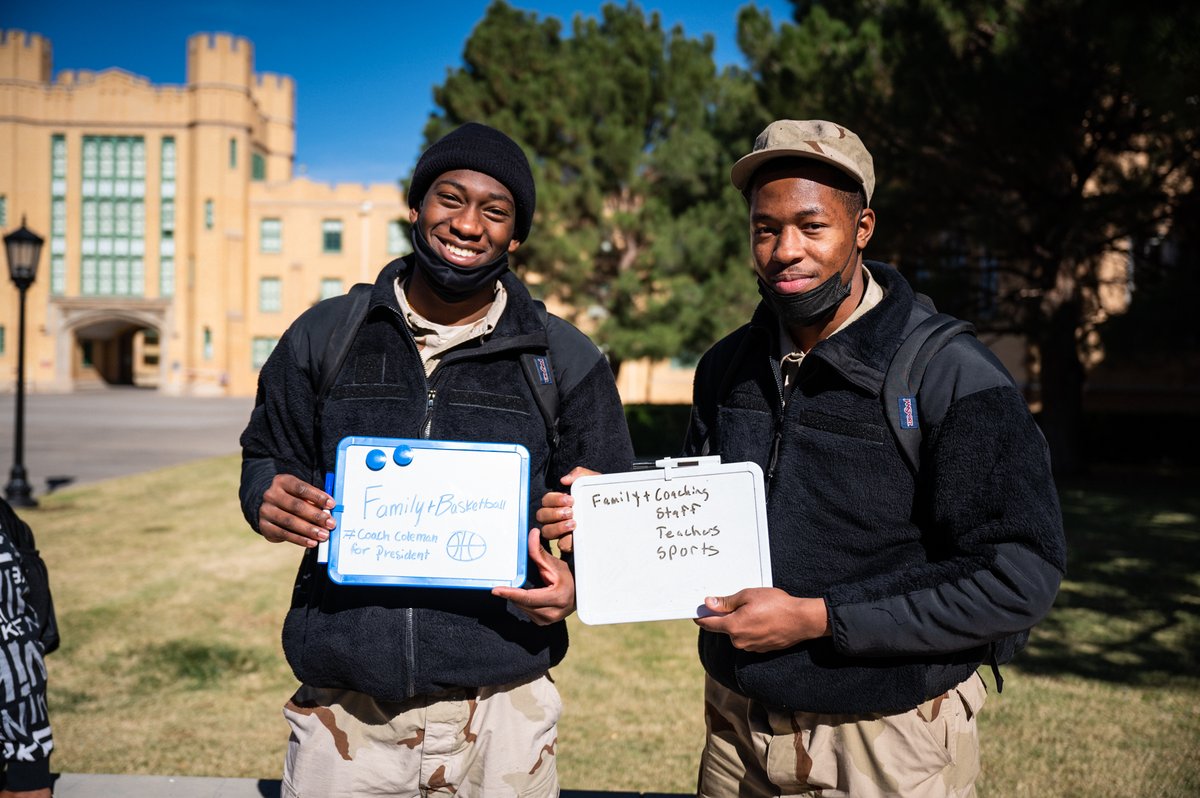 NMMI's tweet image. Our cadets are thankful for many things, but family was mentioned the most! Thank you to all of our #NMMI families! Your support is definitely appreciated! 😊