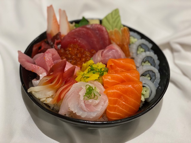 Come in and try or take out a delicious Chirasi Bowl Shiro's take on the classic Japanese dish t