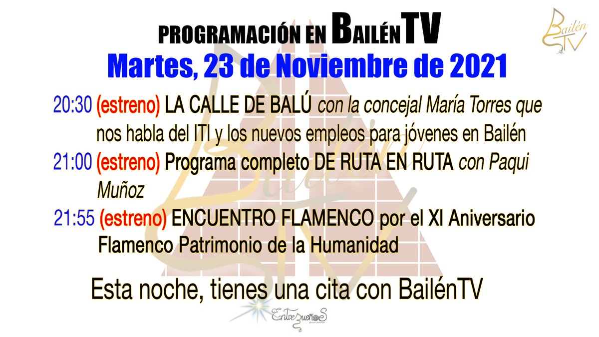 Bailen_TV's tweet photo. Esta Noche en https://t.co/O1RYfG015k https://t.co/K4ppsmXlnM
