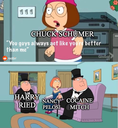 Happy Birthday to Chuck Schumer: the man that makes Cocaine Mitch\s job too easy. 